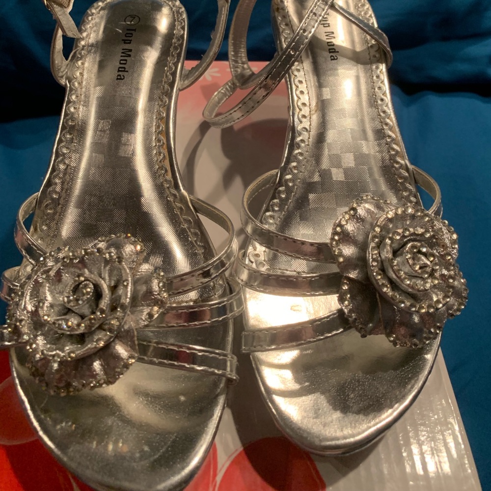 Silver heels